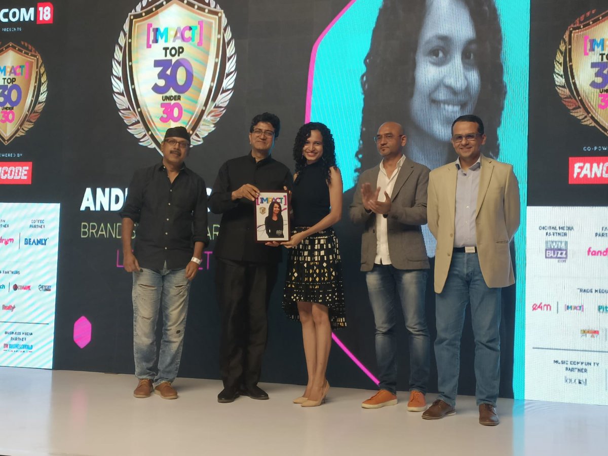 e4mevents's tweet photo. Kudos to Andrea DSouza, Brand Services Partner, @LeoBurnettIndia is making a place in the Top 30 list at the #IMPACTTOP30 awards @viacom18 @FanCode https://t.co/AtX6hzFZT9