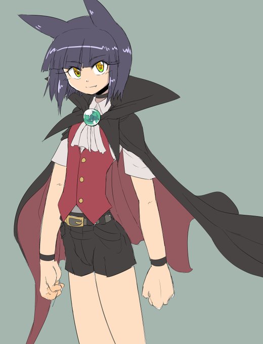 ドラキュラショタ。色置き。 