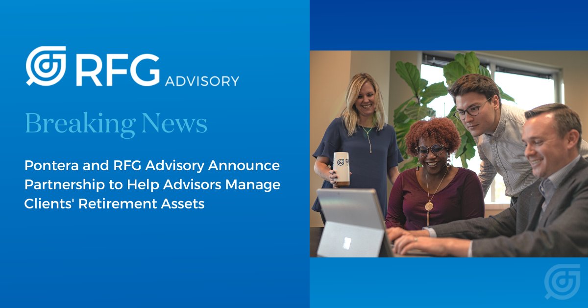 #BreakingNews @RFGAdvisory has teamed up w/ @Pontera a leader in the secure management of retirement assets. We're so excited about this partnership & Pontera's advanced technology and personalized services for RFG Advisors: lnkd.in/gfnU-6Q9 #AdvisorTech #RIAoftheFuture