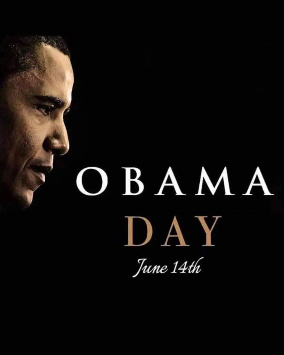 Happy OBAMA APPRECIATION DAY!!!
June 14
My forever President!! #obamaday🇺🇸✌🏾