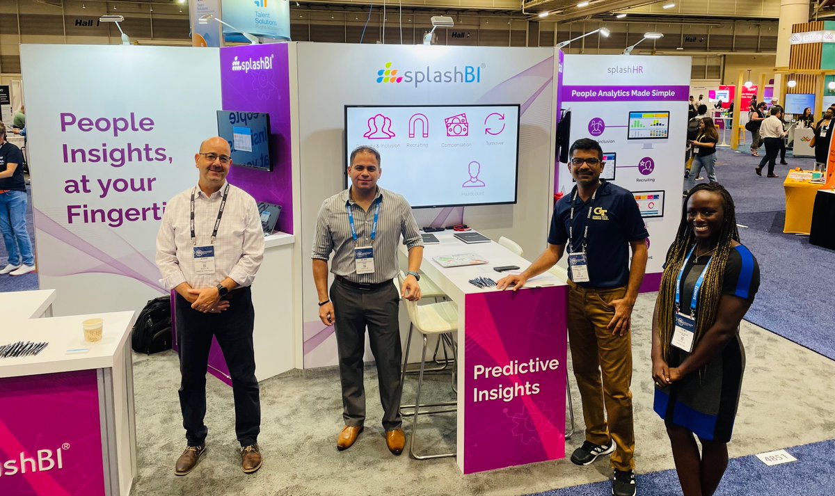 SplashBI's tweet photo. Day 3 at @SHRM! Hello New Orleans - Are you attending #SHRM22? Meet us at our booth #4851 to see our people data platform #SplashHR in action!
#peopleanalytics #hrconference #hranalytics #hrevents @kapskapur @JBW823 https://t.co/ILwh9AQY2y