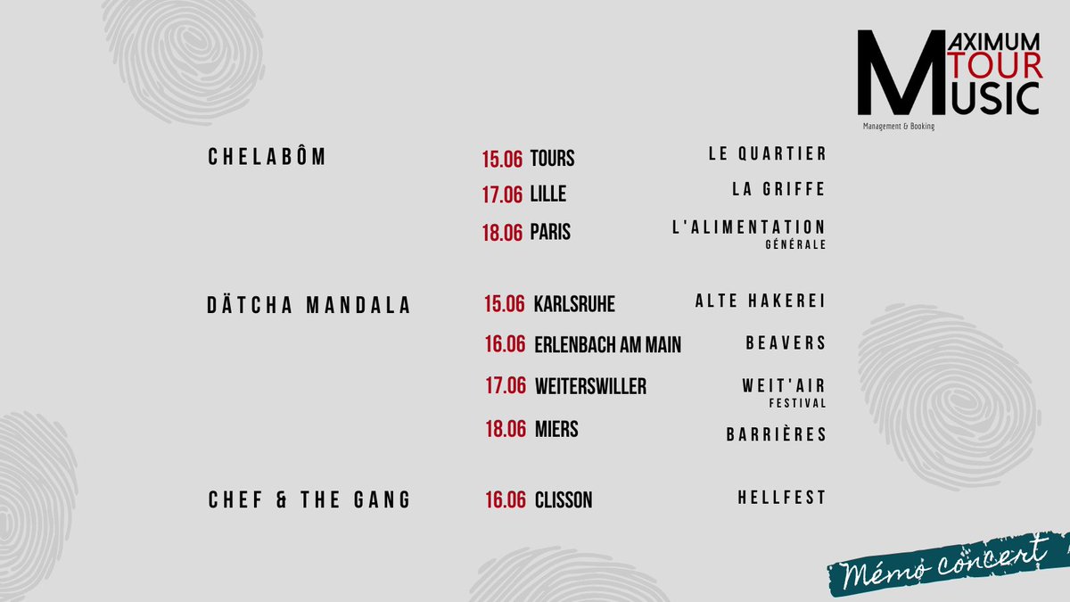 ☀ Parce-qu'on pense que vous n'aurez pas assez chaud cette semaine : #Paris, #Allemagne, #Hellfest et plus encore pour vous réchauffer !