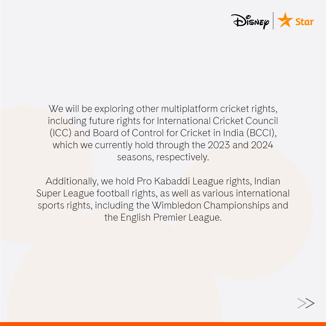JioStar's tweet photo. We are pleased to extend our association with the Indian Premier League (IPL) and look forward to offering the next five seasons across our portfolio of television channels.

Read more here - 
https://t.co/oLVKvEM366 https://t.co/08Y7S4Fsb9