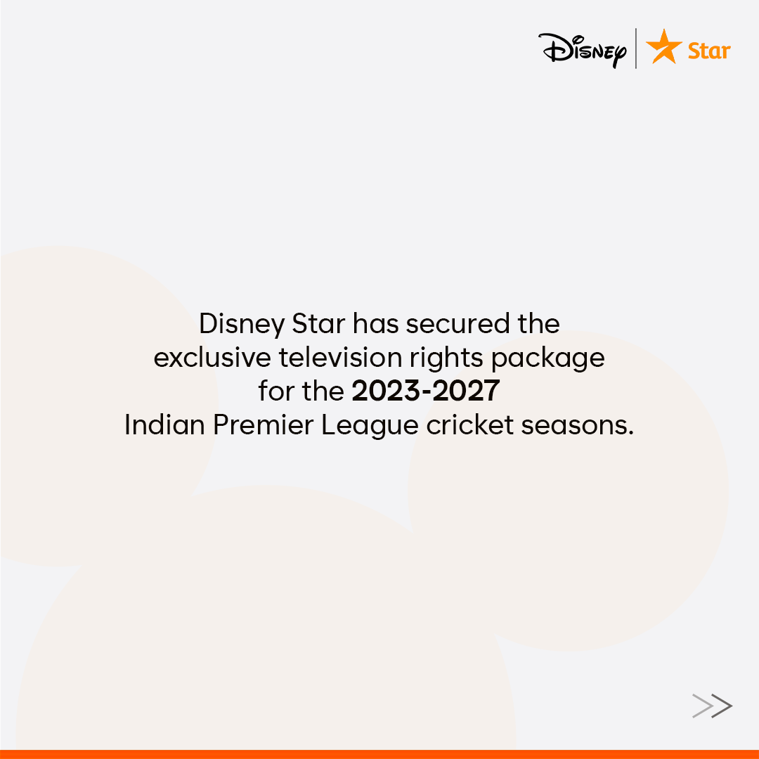 JioStar's tweet photo. We are pleased to extend our association with the Indian Premier League (IPL) and look forward to offering the next five seasons across our portfolio of television channels.

Read more here - 
https://t.co/oLVKvEM366 https://t.co/08Y7S4Fsb9