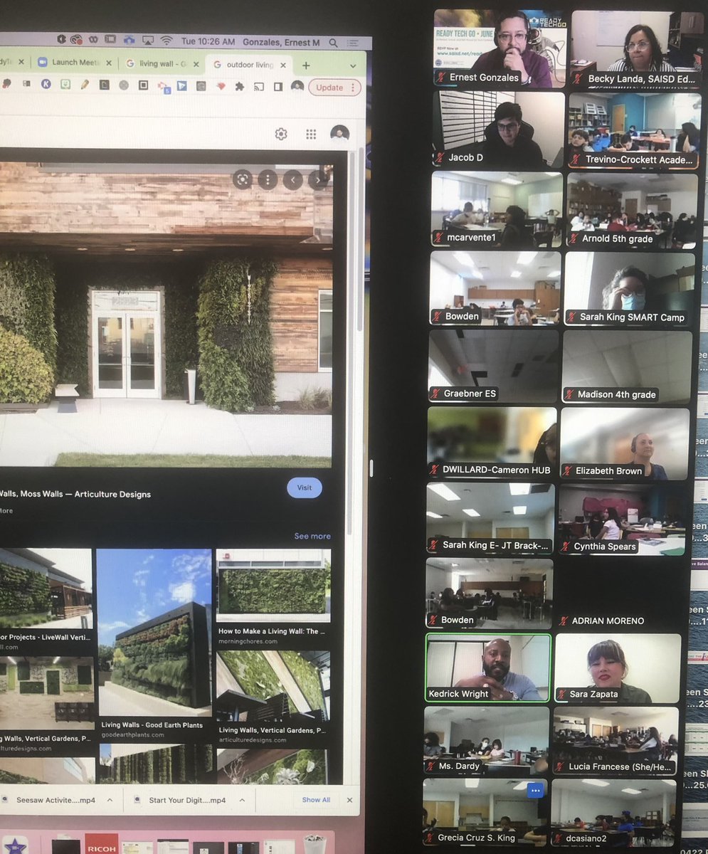 Summer Learning 2022 0ff to a great start! Experts speaking to SMART camp 4-5 graders about school redesign and green spaces. Awesome discussion!@SAISD_EdTech <a href="/21st_learning/">Educational Technology & Extended Learning</a> @PattiSalzmann <a href="/SAISDFoundation/">SAISD Foundation</a>