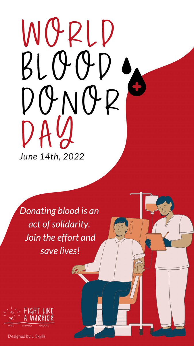 FLAWarriorOrg's tweet photo. Today is World Blood Donor Day! 

Donating blood is an act of solidarity. Join the effort and save lives! 
#WorldBloodDonorDay #WorldBloodDonorDay2022 #TrueBloodPump #SaveLifeDonateBlood https://t.co/FOB8305LBZ
