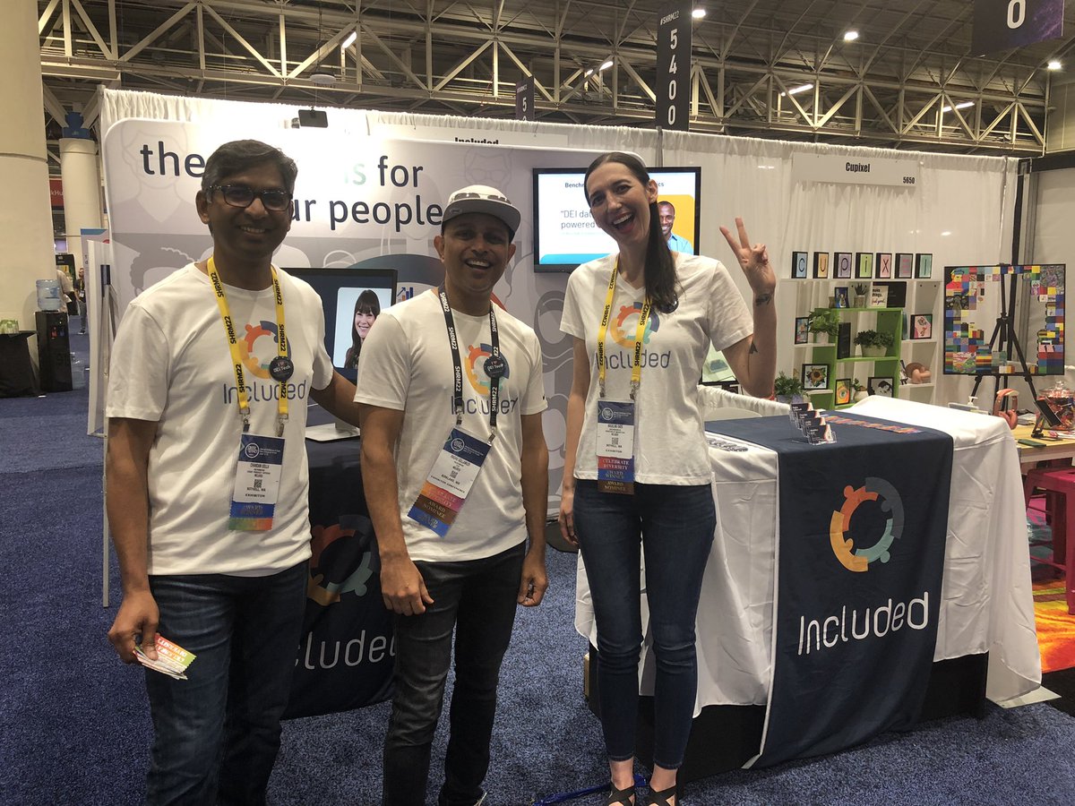 Check <a href="/Included_AI/">Included</a> at booth 5648 and learn more about #DEITech <a href="/Included_AI/">Included</a> will be pitching today at the #SHRM22 #shrm2022  BWCC!!! #shrminfluencer