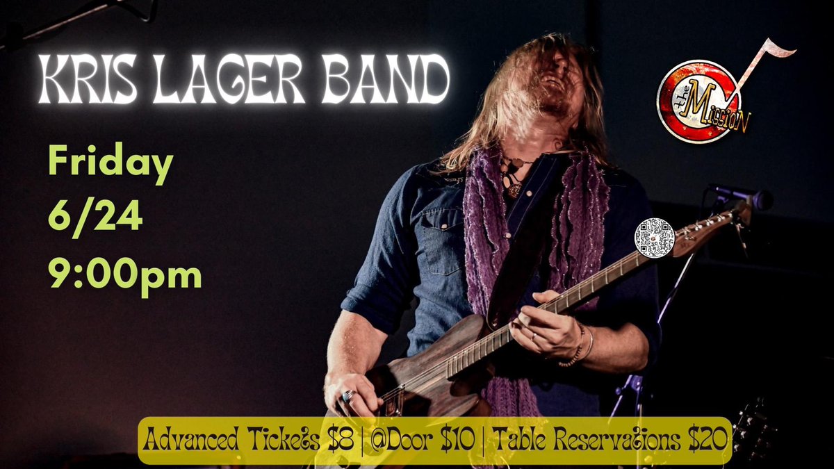#livemusic <a href="/KrisLagerBand/">Kris Lager Band</a> 
TICKETS ON SALE NOW!