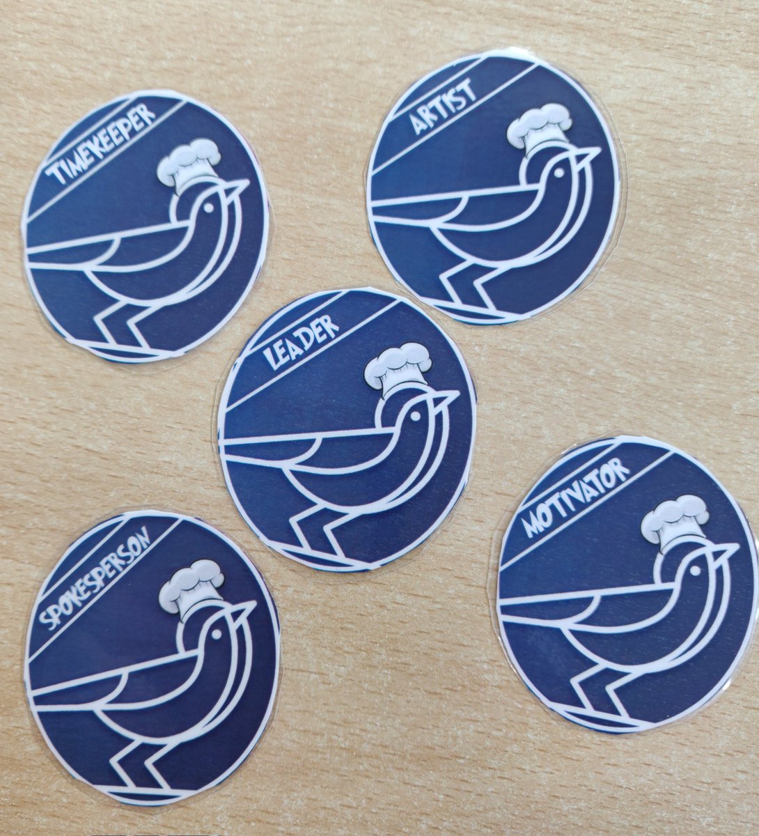 PATLarksHill's tweet photo. We've got our badges ready for tomorrow's @ClassroomK cook-off Round 1! 
Looking forward to a taste of Italy 🇮🇹
#Cooking #kidscooking #team https://t.co/xTDwaSQepo