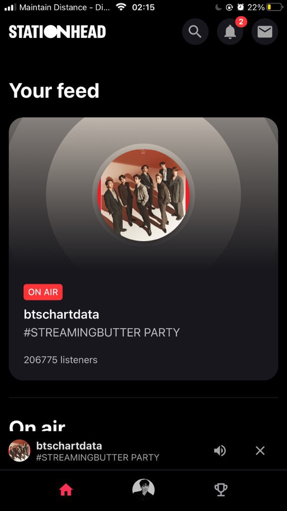 rkhiver's tweet photo. @ryuminating @STATIONHEAD @btschartdata That one, I know. Stationhead is the biggest listening party app, renaissance has never pulled similar numbers, as they don’t work like a live radio station. And here is proof of the #streamingbutter listening party. https://t.co/yFf7pIQISS