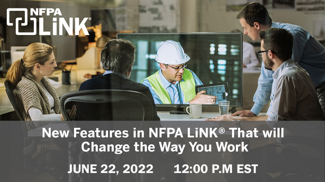 Wanting to optimize your time, collaborate with teams easier, and get real-time updates to NFPA code changes? Sign up for our June 22 NFPA LiNK® webinar to learn how our digital codes and standards platform can help. Register here: nfpa.social/mWVr50Jx9x5