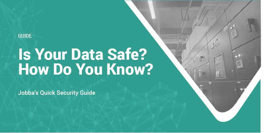 JobbaTradeTech's tweet photo. Is Your Data Safe? How Do You Know? At Jobba, we are 100% transparent in how we secure your data within the application. Click the link to check out Jobba's Quick Security Guide to learn more about the architecture and security of the Jobba application. https://t.co/hmynVOd5RH https://t.co/2EFZtPx97Y