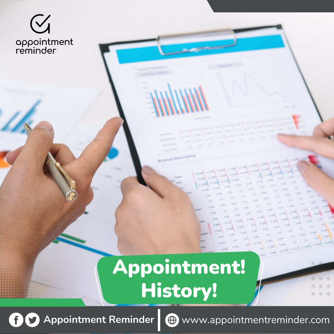 ApptReminder's tweet photo. Get the history of an appointment to help you make better business decisions. #salonbusinesses #barbershops #appointmentreminder #appointmentscheduling #onlinebooking #smallbusiness #onlinebooking #gmailreminders #SMSreminders https://t.co/G3RbpIGHVJ https://t.co/njwIDgEgiM