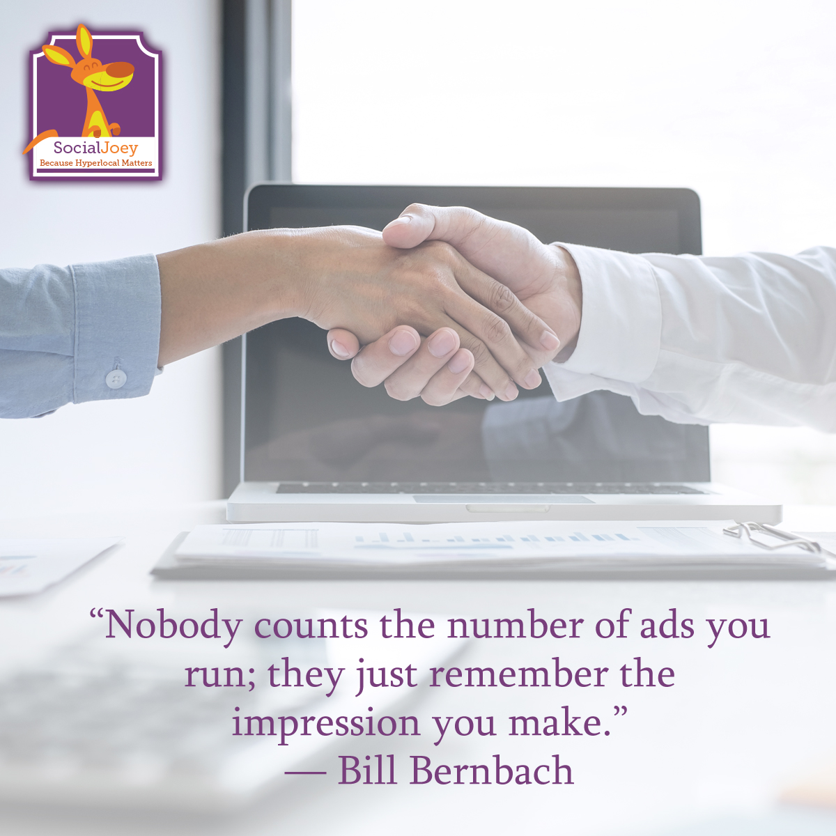 SocialJoey's tweet photo. Your #impressions are far more important than your #ads. https://t.co/h9D4RyZAMb