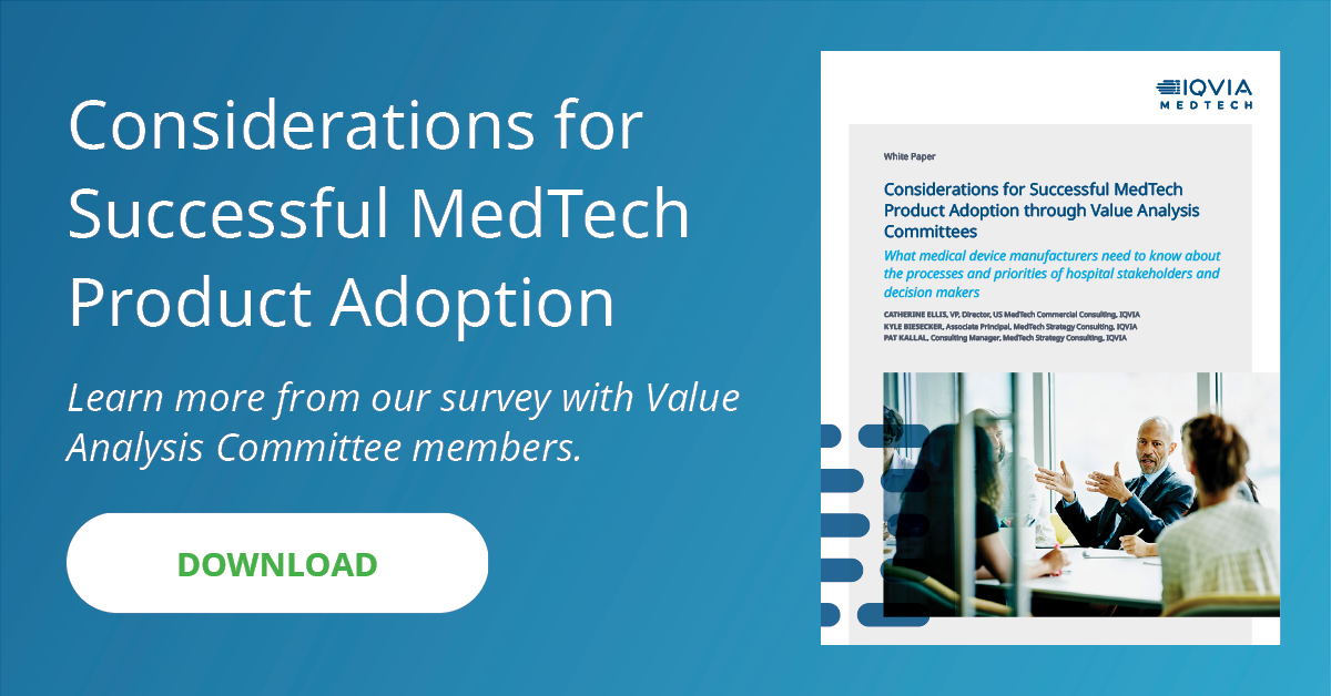 IQVIA_global's tweet photo. Read our new white paper to learn valuable insights on Value Analysis Committee #MedicalDevice product adoption practices: https://t.co/kVE8qqvsAe #IQVIAMedTech https://t.co/f5mbn5leYz