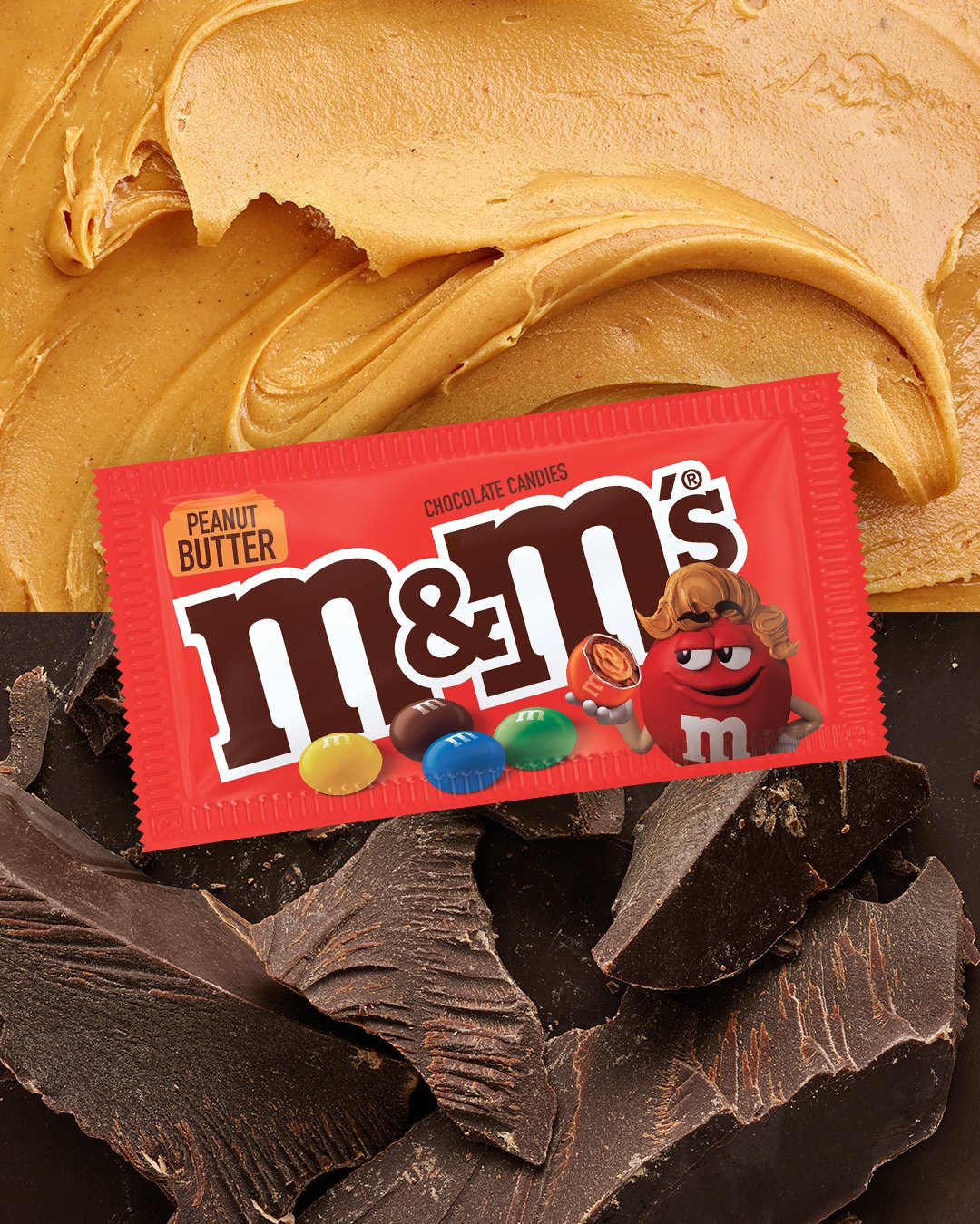 M&M'S on X: Creamy peanut butter, delicious chocolate all in one candy  shell.  / X