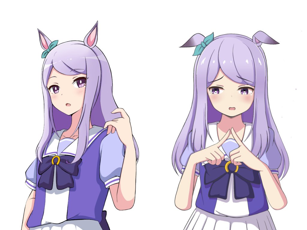 mejiro mcqueen (umamusume) 1girl animal ears horse ears school uniform purple hair long hair tracen school uniform  illustration images
