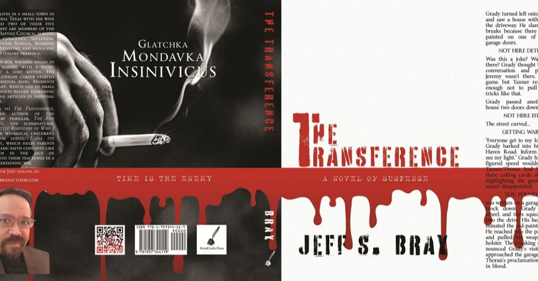 JeffSBrayAuthor's tweet photo. Here we go. The final cover. Now we can go to print, almost. My publisher is going on vacation. That and I've asked for one minor change on the paperback version. But the wait is just about over and release day is within grasp. #TheTransference #WritingCommunity #TimeistheEnemy https://t.co/5c0AyNHWi4