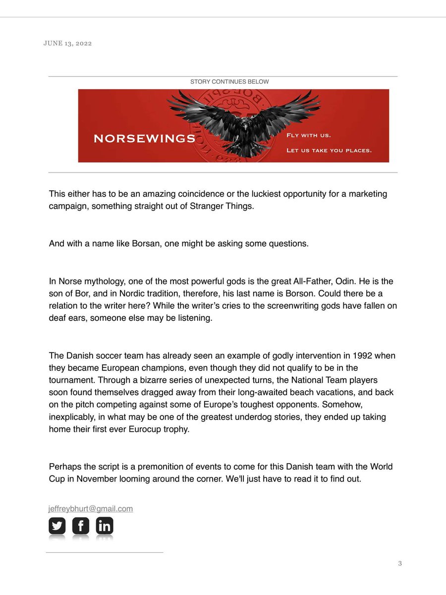 Has anyone e from Danish football seen this?
#denmark #danishfootball #danishdynamite #fordanmark #herrelandsholdet #uefa #nationsleague #euro #soccer #danishnationalteam@ChrisEriksen8
<a href="/simonkjaer1989/">Simon Kjær</a>
<a href="/DBUfodbold/">DBU - En Del Af Noget Større</a>
<a href="/kschmeichel1/">Kasper Schmeichel</a>
@martinbraith
@dolbergofficial
<a href="/FIFAWorldCup/">FIFA World Cup</a>
<a href="/UEFA/">UEFA</a>