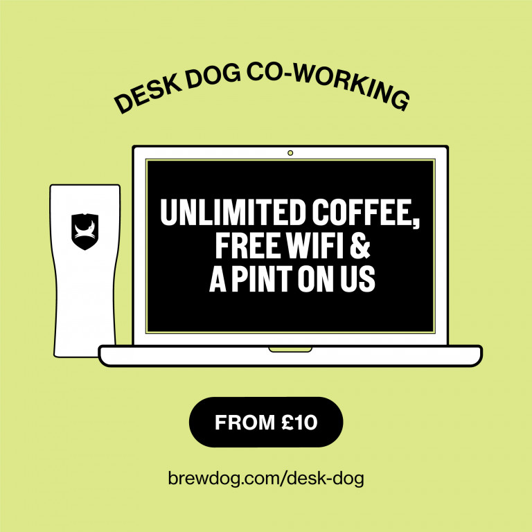 BrewDogBradford's tweet photo. Got tons of work but no motivation?😴
Why not pay us a visit for free wifi, unlimited coffee plus a pint to get you through the work load?😄
Desk Dog it everyday, all day!

#bradfordbar #brewdogbradford #deskdog #teambradford https://t.co/d9oyNBGaAz