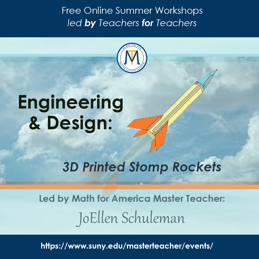NYSMTP's tweet photo. Ignite your students’ love of engineering by engaging them in a real world 3D design project! 

6/29  8:30 - 10:00am EST

Part of our series of free online workshops for all NY educators! 

https://t.co/qmXC9m3JtT

@SUNY #NYSMTP #stomprocket
#engineeringdesign @mathforamerica https://t.co/Y7yK780U0S