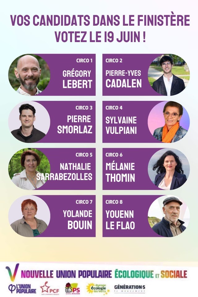 JHarvinder's tweet photo. Au 2eme tour ds le #Finistère, chaque citoyen aura la possibilité de mettre un bulletin #NUPES 🗳️
De #Quimperlé à #Ploudalmézeau, de la baie de #Loquirec à la #PointeduRaz, de #Motreff à #Ouessant, en passant par #Landerneau, #Quimper et #Brest : mobilisons nous massivement ✊ https://t.co/J9xYU0HNzJ