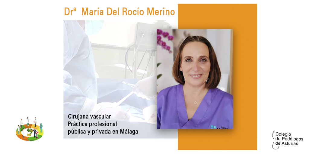 🥼 Nuestra siguiente ponente en el monográfico de pie diabético es la Drª María Del Rocío Merino Sanz, cirujana vascular y podóloga con práctica profesional pública y privada en Málaga.

✍️ Podéis hacer la inscripción desde aquí 👉podologosasturias.com/formacion

#COPOAS #Podología