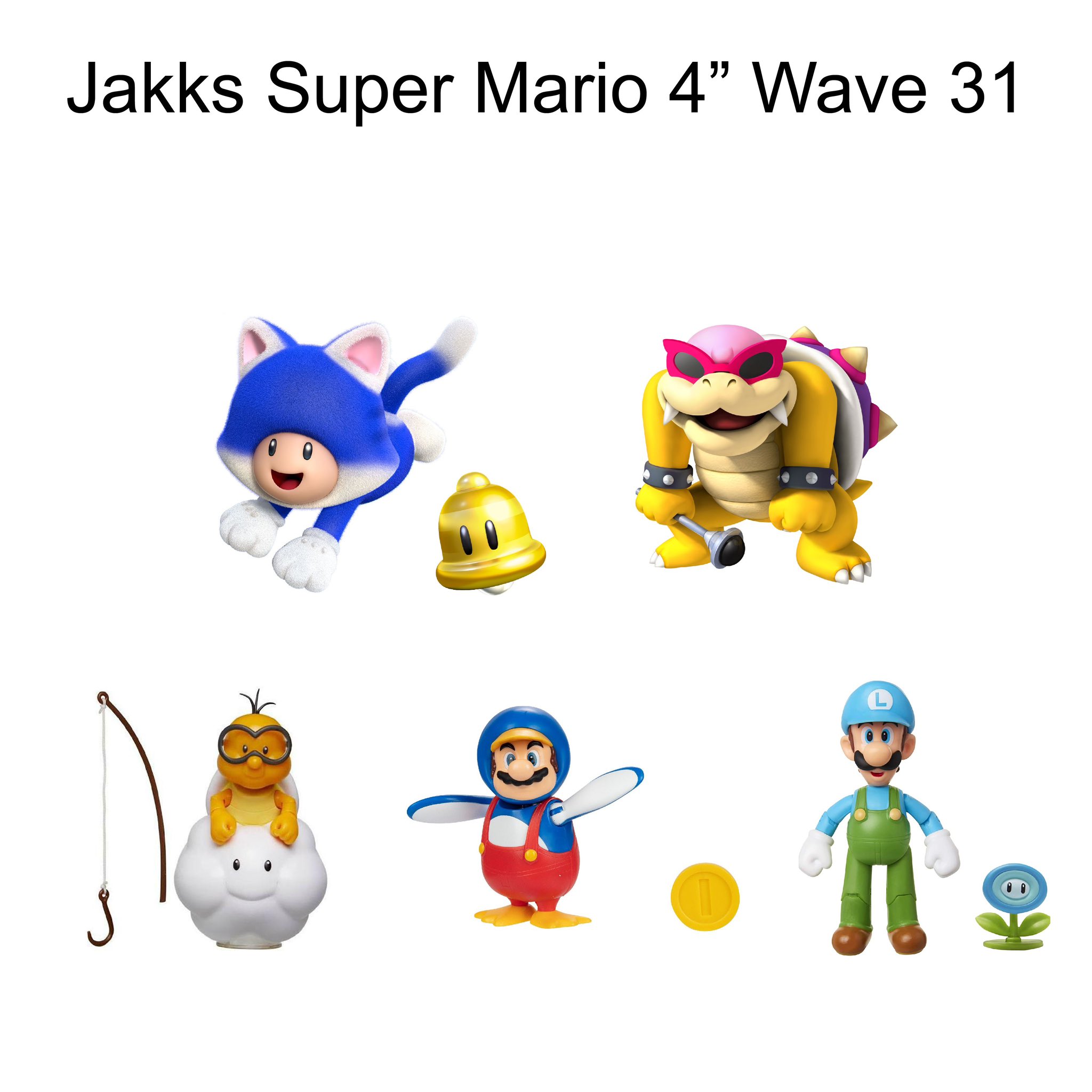 Nintendo Merch Central on X: Jakks Super Mario 4” Wave 31 has