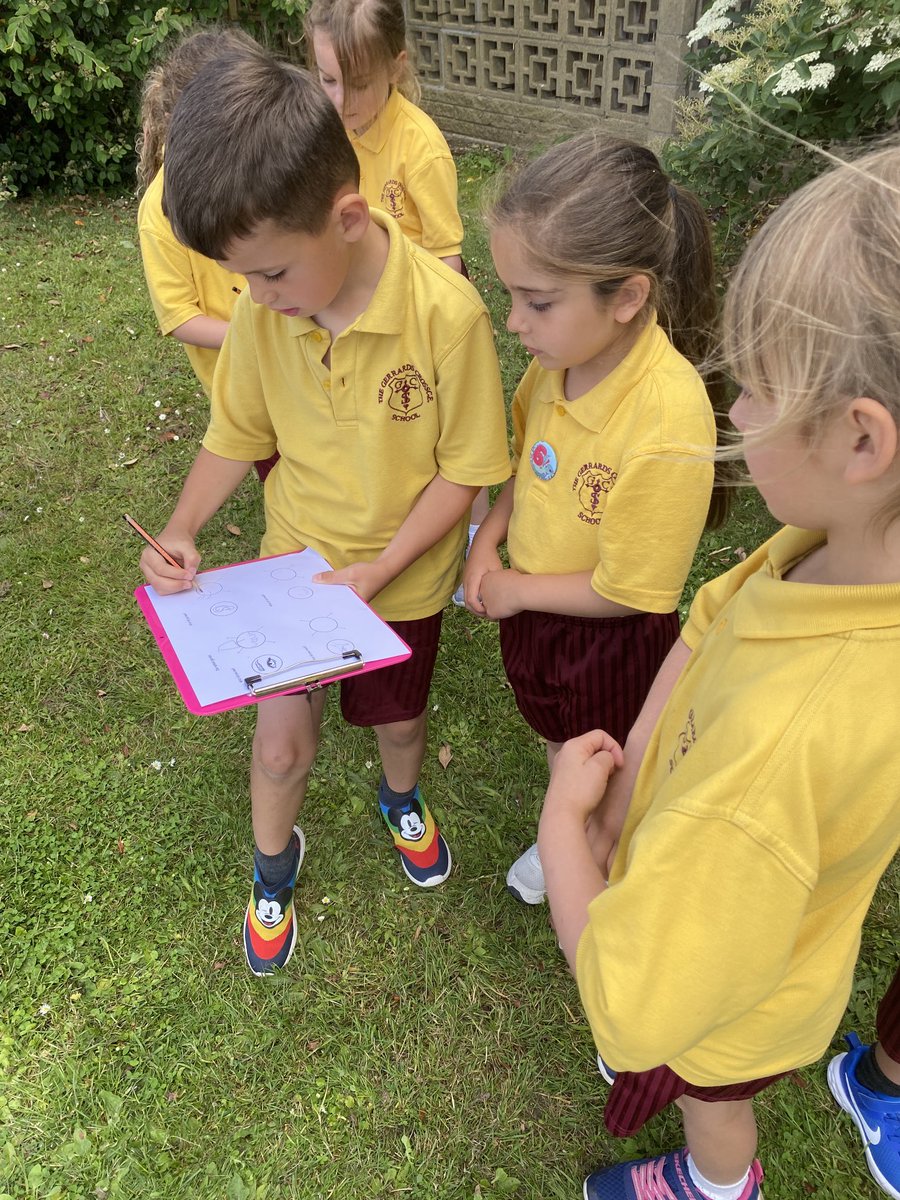 GXSchool's tweet image. Year 1 used their senses to explore our school grounds today. #nationalfieldworkweek #everychildflourishing