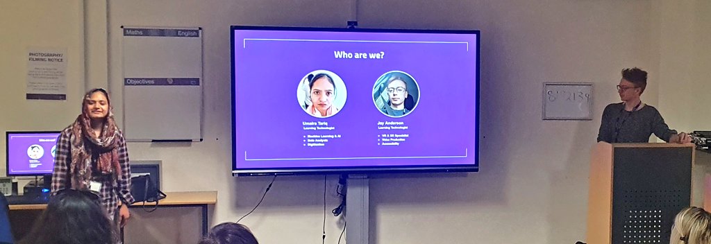 BCoTD1g1tal's tweet photo. @umairatariq95 &amp; @JayAndersonVRFE smashed it this morning at our first in person Teacher Breifing. 

They shared examples of how staff can use #VR &amp; #AI, emphasising the importance of tying it to learning aims/criteria within their SOW (SOL)

#edtech #weloveourcolleges #loveFE https://t.co/L3kwJ1yVuR