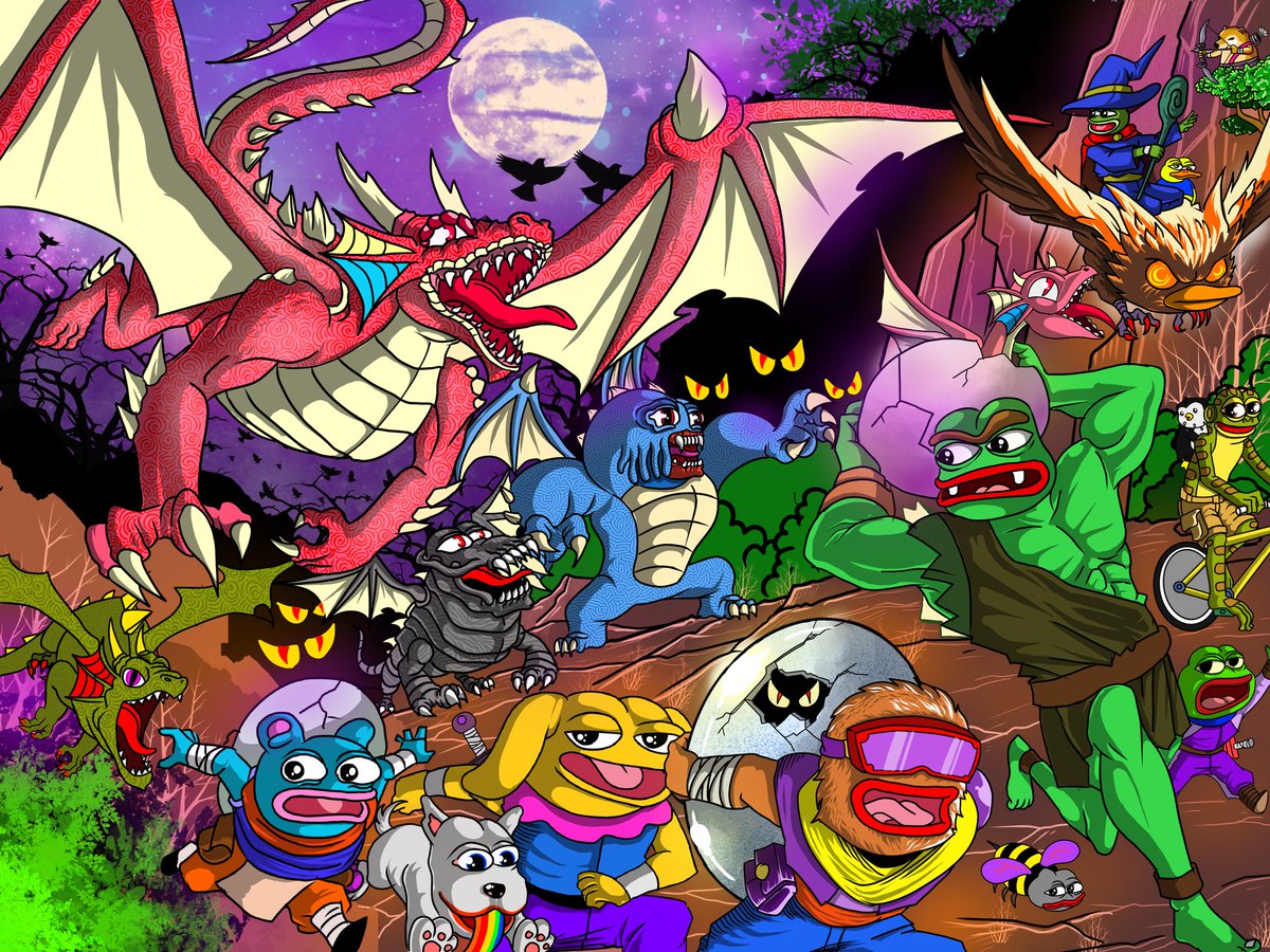 🔮 Night Adventure 🔮
The adventure has started
Night adventure in the dragon world.. 💖💖💖🥰🥰🥰

Hope you like it sir 💕💕💕🥰🥰
💞<a href="/jaggedsoft/">jagged</a> <a href="/jaggedVIP/">SKOPfather</a> 💞

foundation.app/@Rudiant756306…

#FrogFam #pepethefrog #pepe