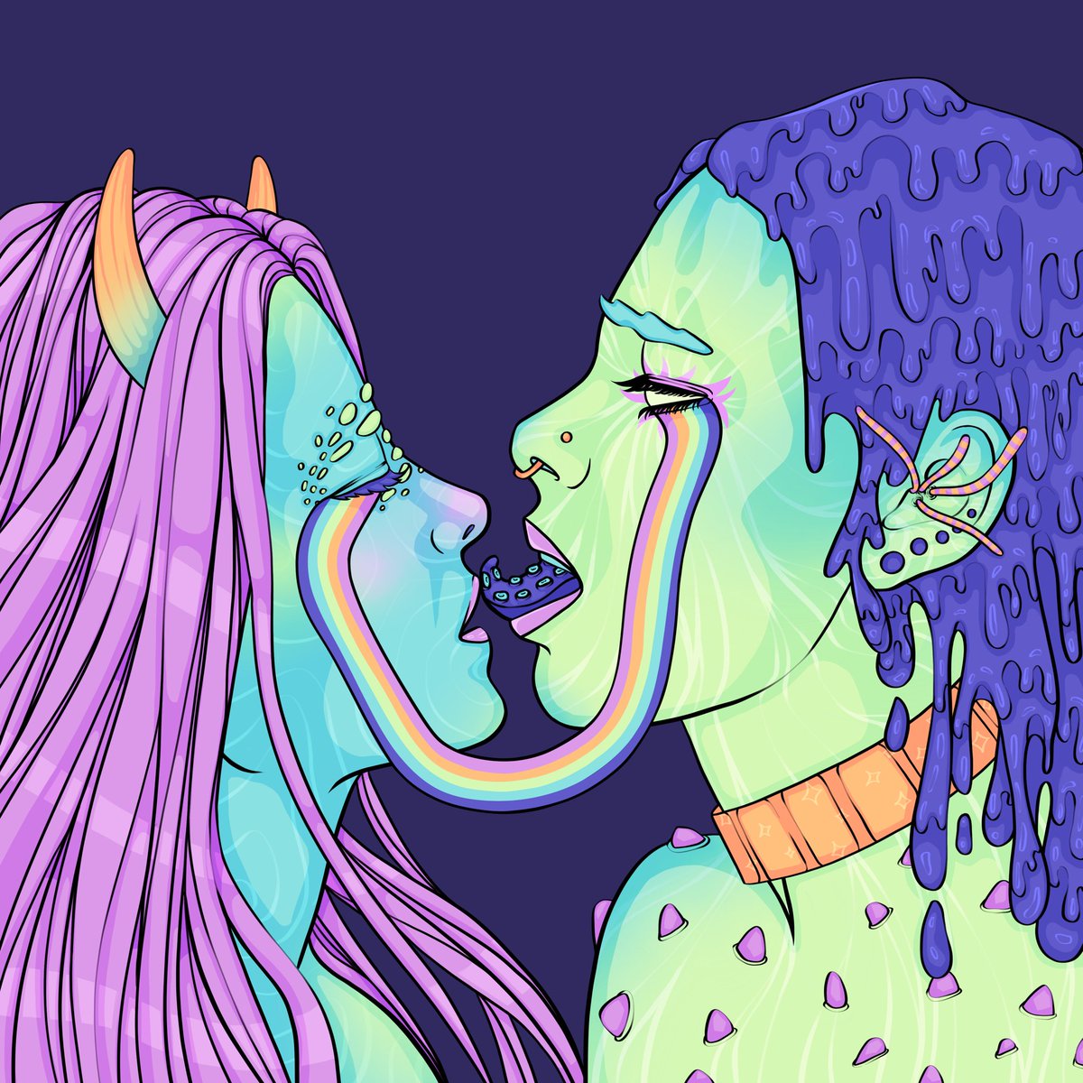 aoifeodwyer's tweet photo. So proud of this new 1/1 I made for @thehugxyz x @OutRightIntl pride fundraiser collection 🌈

‘Gealldom’ translates to ‘promise me’ in Irish 💚 As a queer Irish woman my identity is very much a promise, to myself, to my wife, to my community.

1/3 👇🏻 https://t.co/WQXmJo4BOF