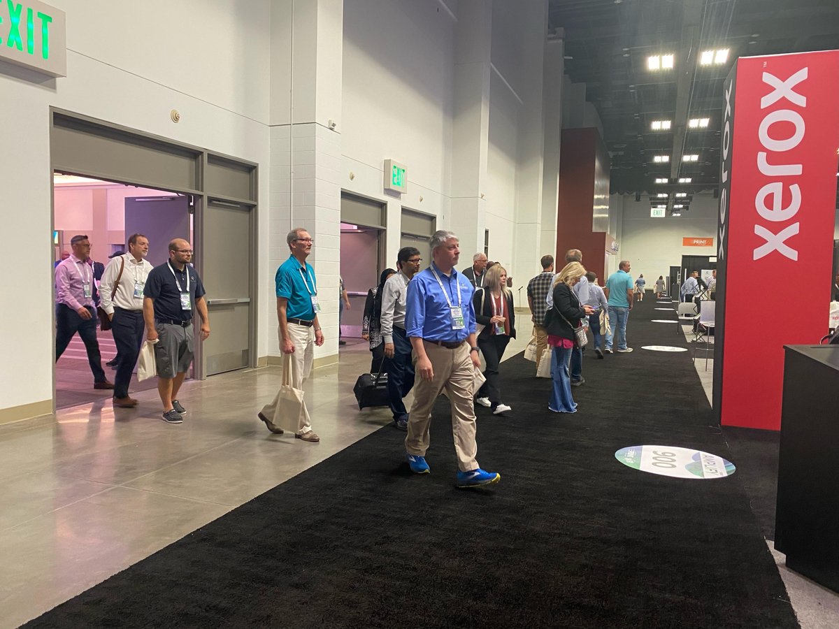 AmplifyMyPrint's tweet photo. The exhibit hall is officially open! Check out the floor plan for the #AmplifyPrint exhibit hall here: https://t.co/IXIXMUQ1Km https://t.co/RzYtak5I0D