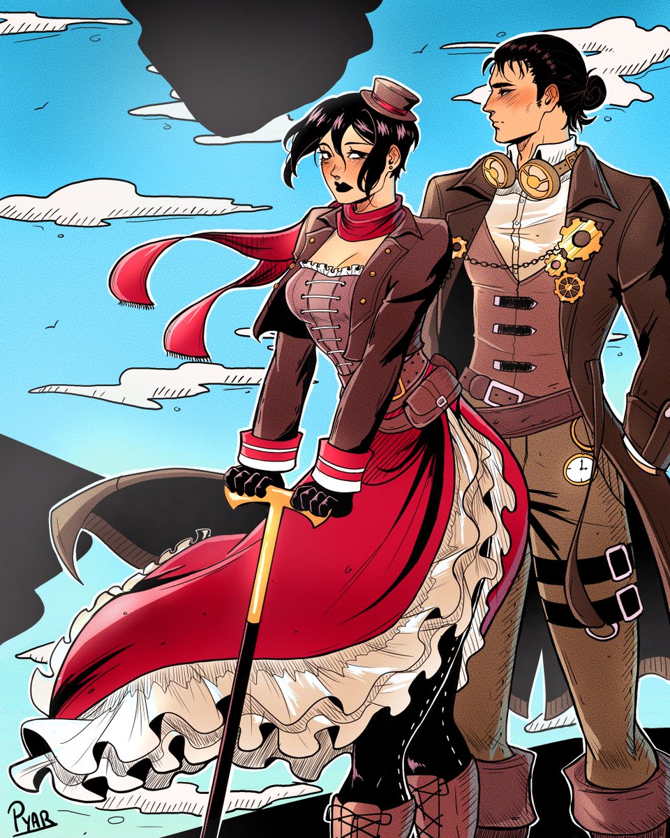 Steampunk Eremika 🫡
#MikasaAckerman #ErenJaeger #Eremika #AttackonTitan