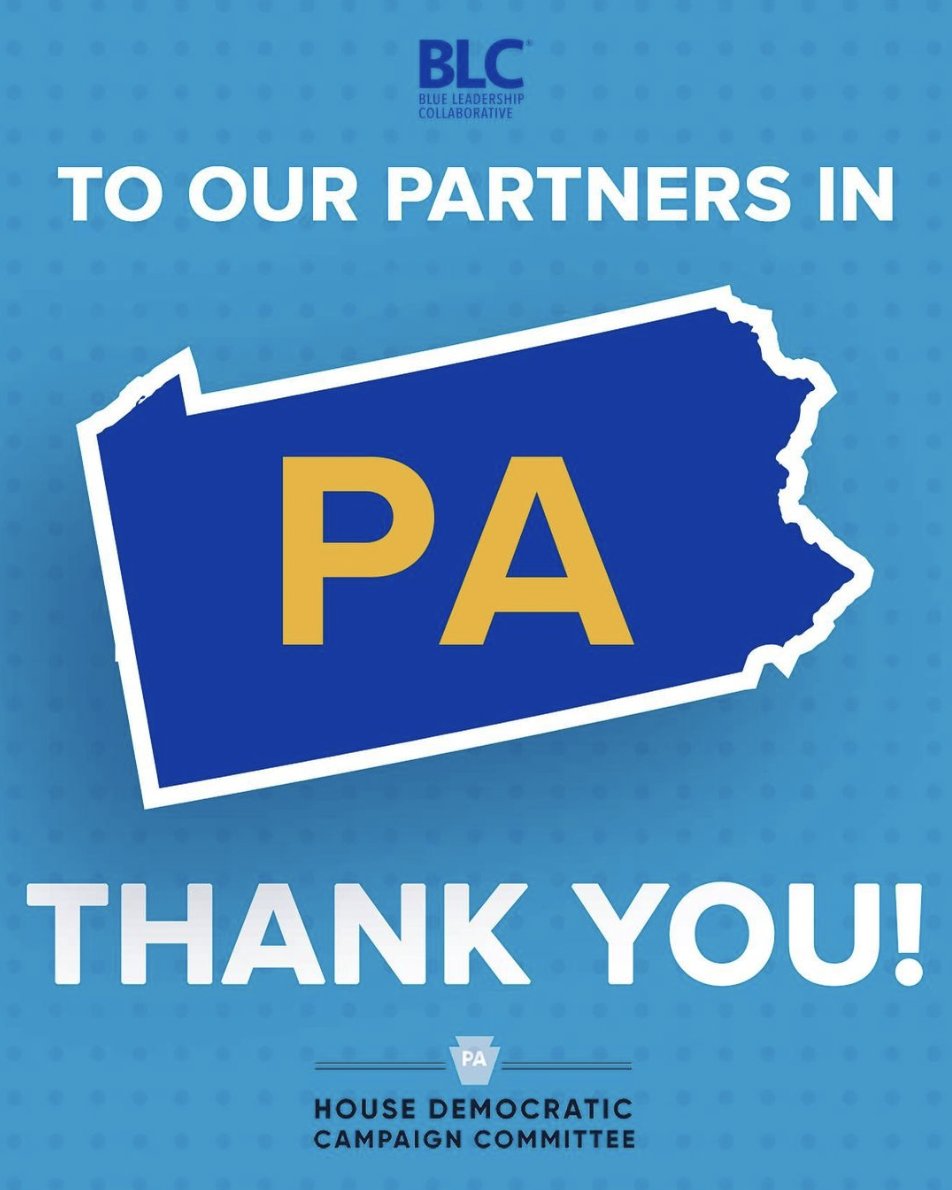 BLCleaders's tweet photo. Huge Thank You to @pasenatedems @pahousedems for hiring six of our campaign managers to manage state races in Pennsylvania’s midterm elections! #blueleadership #blueleadershipcollaborative #blue2022 Follow us on Instagram @BLCLeaders to meet our 2022 Cohort. https://t.co/hVI1CuPDmL