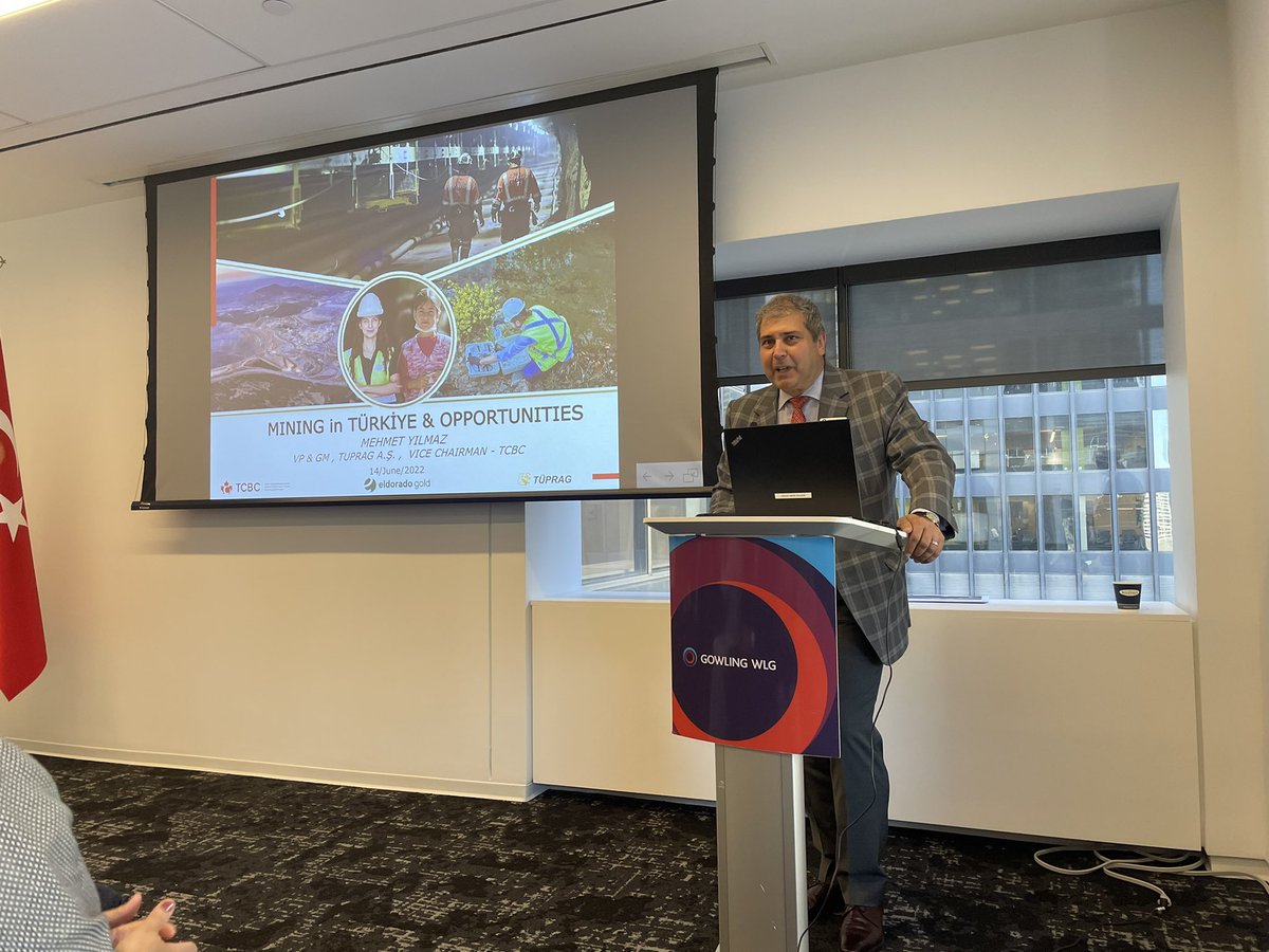 badarshamim's tweet photo. Enjoyed attending @CanadaTurkeyBC “Mining in Turkiye and opportunities” seminar hosted by our member firm @gowlingwlg_ca on the sidelines lines of @the_PDAC.  Gowlings started their Turkish desk over a decade ago.  Speakers included VP/GM of Tuprag/  @Eldorado_Gold https://t.co/7O25hisXo4