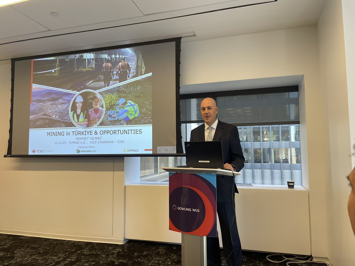 badarshamim's tweet photo. Enjoyed attending @CanadaTurkeyBC “Mining in Turkiye and opportunities” seminar hosted by our member firm @gowlingwlg_ca on the sidelines lines of @the_PDAC.  Gowlings started their Turkish desk over a decade ago.  Speakers included VP/GM of Tuprag/  @Eldorado_Gold https://t.co/7O25hisXo4