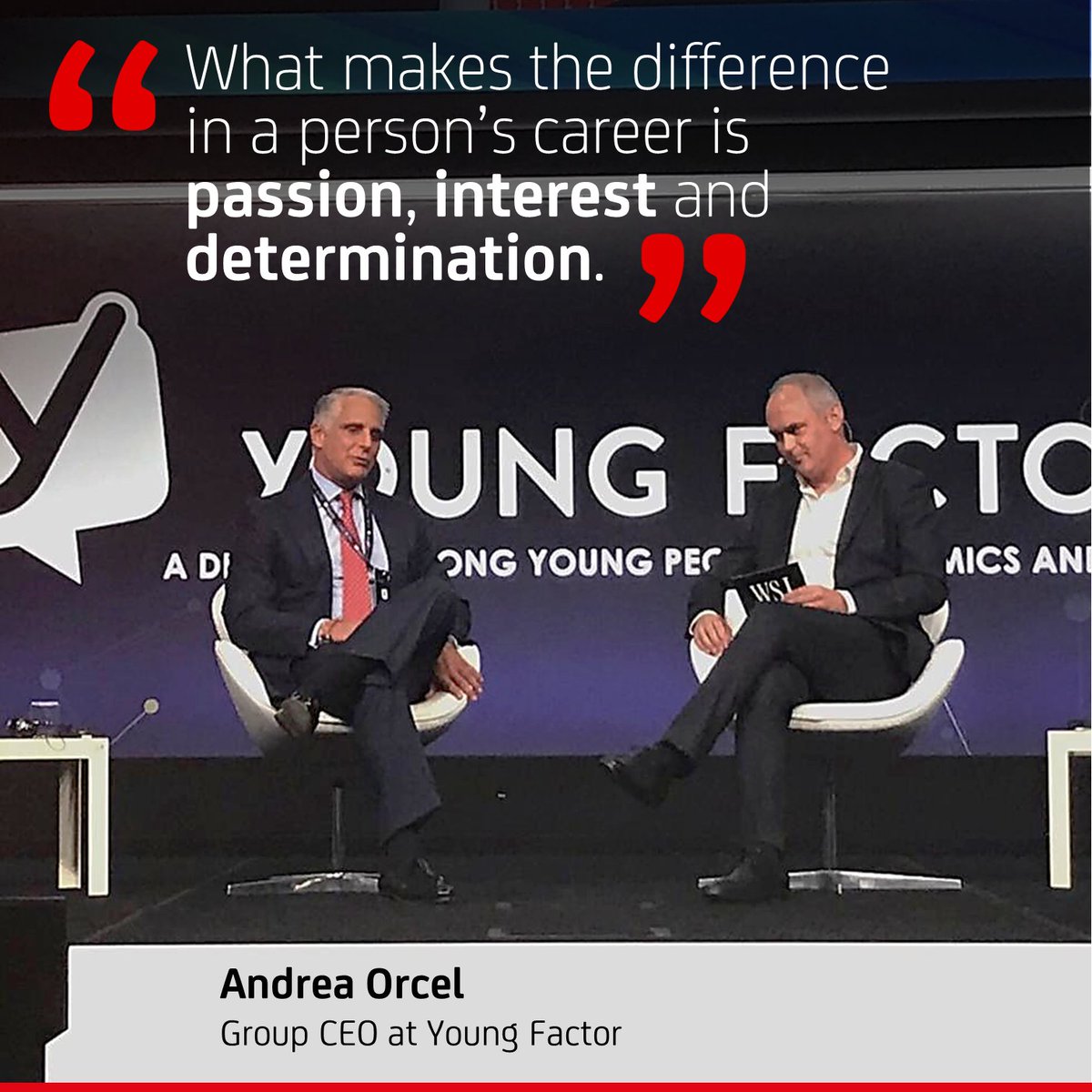UniCreditEurope's tweet photo. 💬 Today I spoke at #YoungFactor about challenges and opportunities facing young people. Hearing such insightful questions from our bright, inquisitive next generation of leaders leaves me with a huge sense of optimism about what lies ahead for Europe's communities
🗣️ A. Orcel https://t.co/6eWlU79mfK
