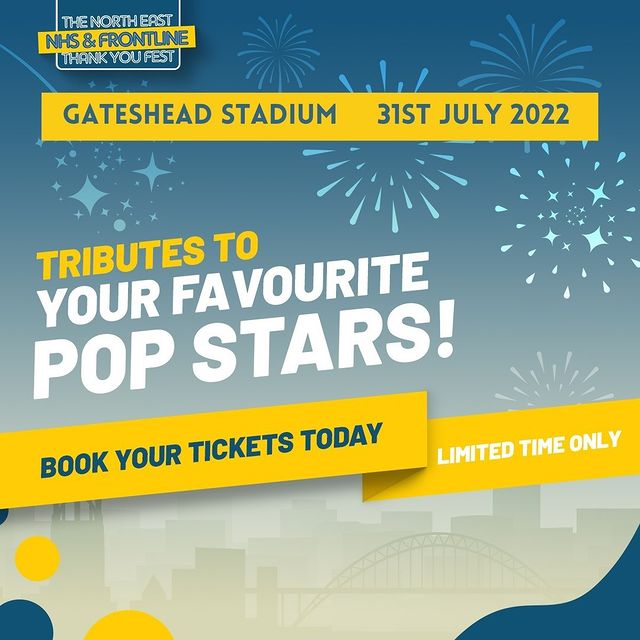 NHSThankYouFest's tweet photo. Let's celebrate the NHS' hard work, especially over the last few years, by listening to your favourite tribute artists. 🎤

NHS Thank You Fest has plenty for the kids and one big @kroudkaraoke party 🎉🕺

Grab your tickets: https://t.co/FrOoBtoF58

#NHS #KroudKaraoke #TributeFest https://t.co/Vh91eBFAT2