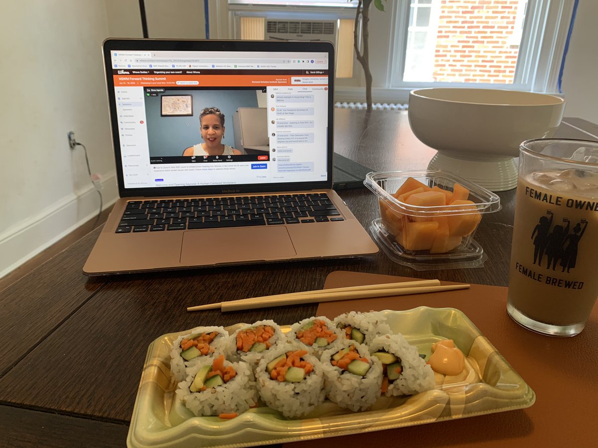 Really glad I can join the <a href="/TheNSWM/">NSWM</a> Virtual Summit while enjoying <a href="/Instacart/">Instacart</a> sushi during my Covid quarantine 😷. It really is a new world &amp; <a href="/National_Fund/">National Fund for Workforce Solutions</a>’s Amanda Cage is reminding us how important it is to create a #humancenteredworkplace 🫶🏻