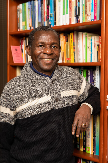 UTTyler's tweet photo. Dr. Njororai Simiyu brings his passion for sports education to the classroom and to the international stage. This former UT Tyler Faculty Senate president has traveled to China and Kenya to serve as a keynote conference speaker. #ProfessorSpotlight https://t.co/agKjLycKs3