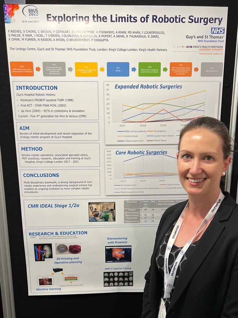 Exploring the limits of #robotic surgery with ⁦<a href="/DrFairleighR/">Fairleigh Reeves</a>⁩ ⁦<a href="/benchallacombe/">Ben Challacombe</a>⁩ ⁦<a href="/GuysUrology/">Guy's Urology News</a>⁩ ⁦<a href="/kingshealth/">King's Health Partners</a>⁩ #BAUS22
A 20yr legacy of clinical excellence, randomised trials, science, simulation and fellowships. The procedures evolve. So does the training