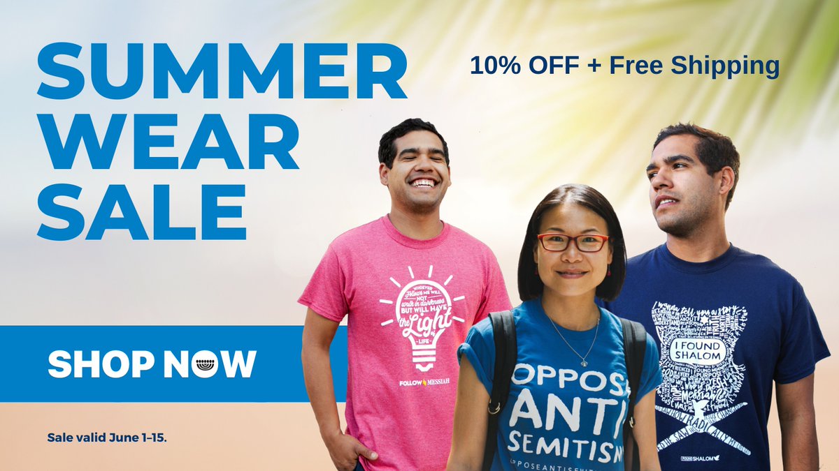 ChosenPeopleUSA's tweet photo. Offer ends tomorrow night! Save 10% and get free shipping on all apparel and accessories. Shop now: https://t.co/xSGGpYJlc2
Note: We only ship within the United States, excluding Alaska and Hawaii.
#ChosenPeople #witnesswear #faithapparel https://t.co/uIdSonkWyB