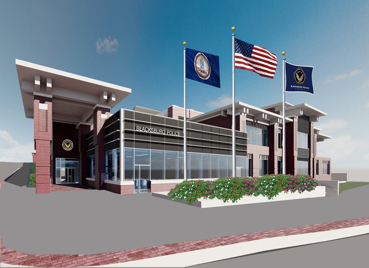Join us next Wednesday as we cut the ribbon on the new Blacksburg Police Station, the William H. Brown Building. 10 a.m., 200 East Clay Street.