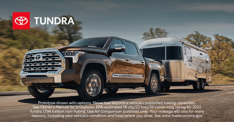 Toyota's tweet photo. Kick up dust and load 'er up. The 2022 Tundra. #toyota https://t.co/dlIyXbbWNe