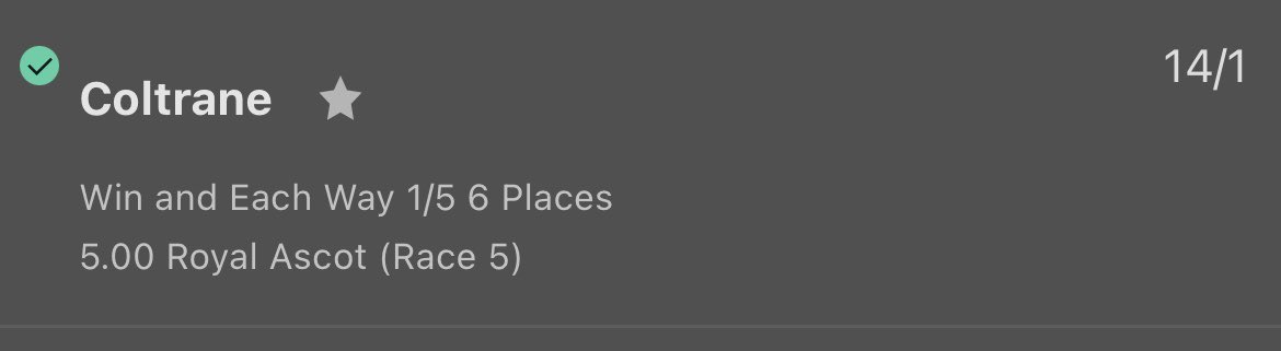 70 QUICK RETWEETS FOR 5:35PM HORSE PICKS 🐎

14/1 Win &amp; each way ✅

14/1, 16/1 &amp; 25/1 each way places ✅

Started slow, 16/1 close second in the last race and then the 14/1 winner smashes it 🔥

18+ gambleresponsibly