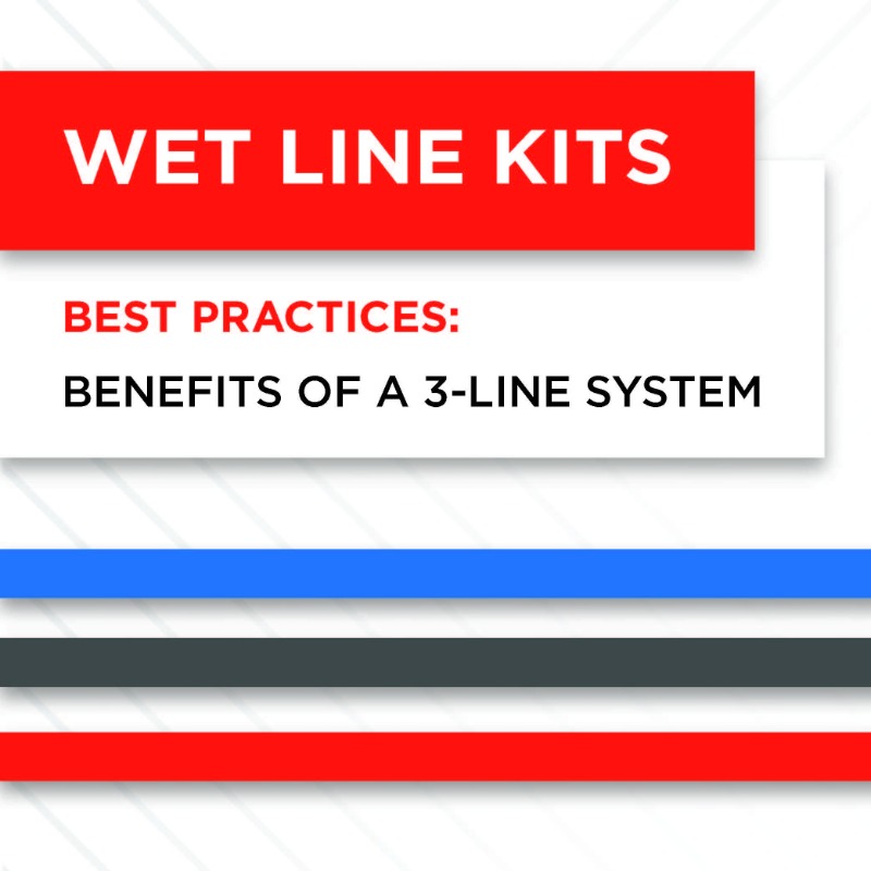 MunciePower's tweet photo. Dump bodies can function adequately with a 2-line system. Unless they're left in neutral, which causes heat to build up—leading to failures.
3-line systems help avoid this by running a separate return line.
#WorkTruckIndustry #WetLineKit #HydraulicSystems #BestPractices