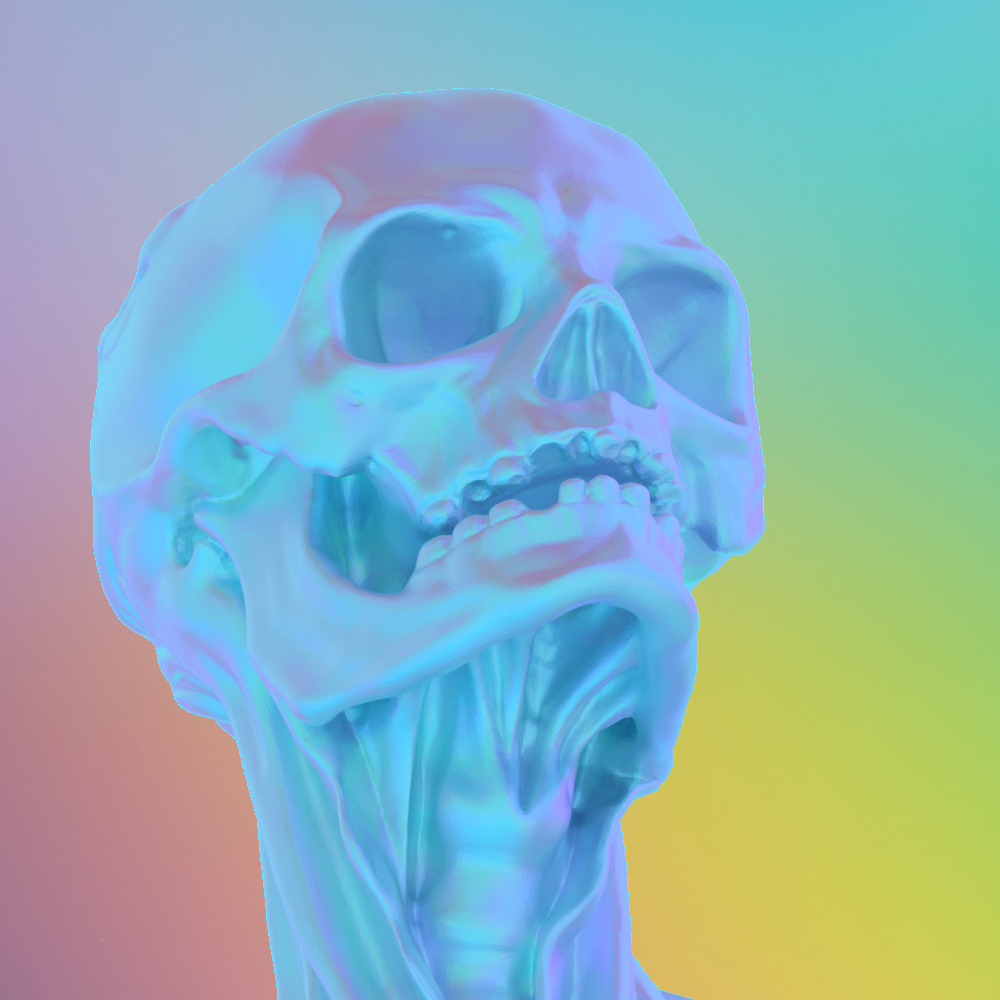 FunnyFaceAliens's tweet photo. A blue skull I made. https://t.co/J0LWcX2SZX