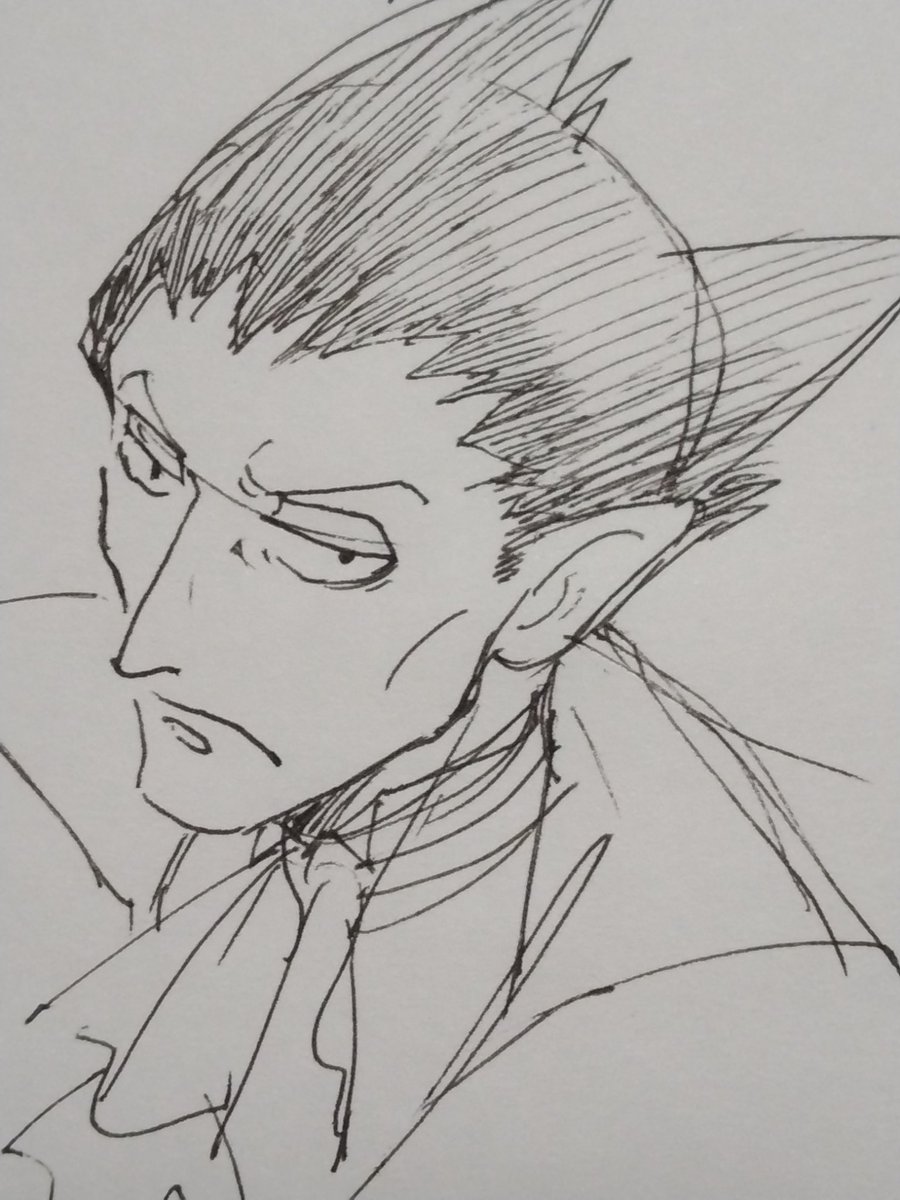 アナログの落書きしてないなと思って枕元の吸死みつつ描いてたんですが、恐ろしい事に、裸眼でピントが合わなくなってて視力劣化を感じましたね(怖い話ですわ)もうパソコンないとお絵描き出来ない体かぁ…