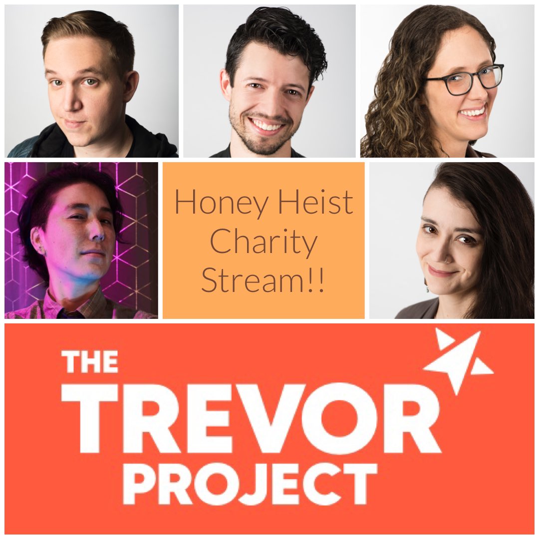 AdventurerPack's tweet photo. This Friday!!! Weโll be raising money for @TrevorProject while playing Honey Heist. With Honey Master @ben_krudwig and players @CarrieMMedia @emmetheodd @JoshGlassman and a VERY special guest @estelofimladris ! Join us at 7pm Pacific on the AP Twitch channel for unBearable puns.. https://t.co/D9jK0gSzjG